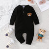 Cartoon Bear Button Onesie for Baby Boys ATHLEXES