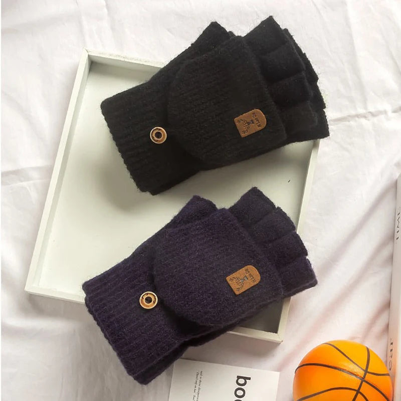 CozyKnits Touch Screen Fingerless Gloves for Winter Warmth ATHLEXES