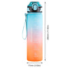 HydraMark 1L Gradient Time-Marker Water Bottle ATHLEXES