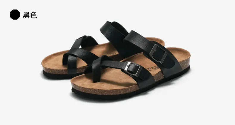Cork Breeze Summer Sandals for Men - Stylish Beach Footwear ATHLEXES