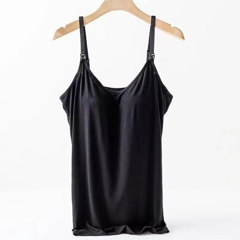 Summer Maternity Nursing Sling Vest with Chest Pad ATHLEXES