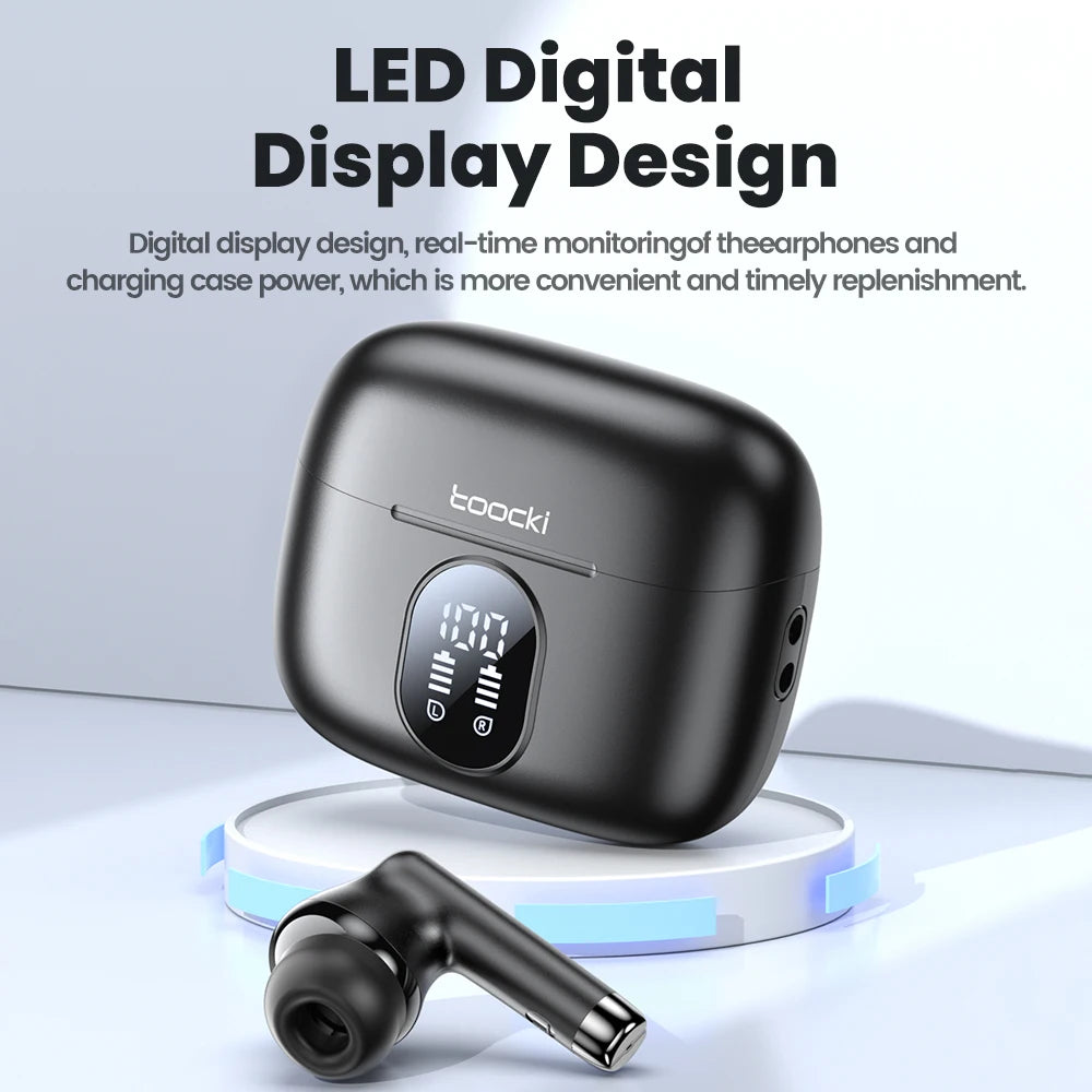 Toocki TWS Bluetooth 5.3 Waterproof Earbuds ATHLEXES