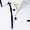 Luxe Lapel Solid Color Men's Short Sleeve Polo ATHLEXES