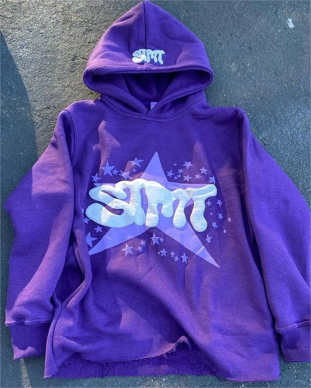 Gothic Star Print Zip Hoodie for Men’s Sport Style ATHLEXES