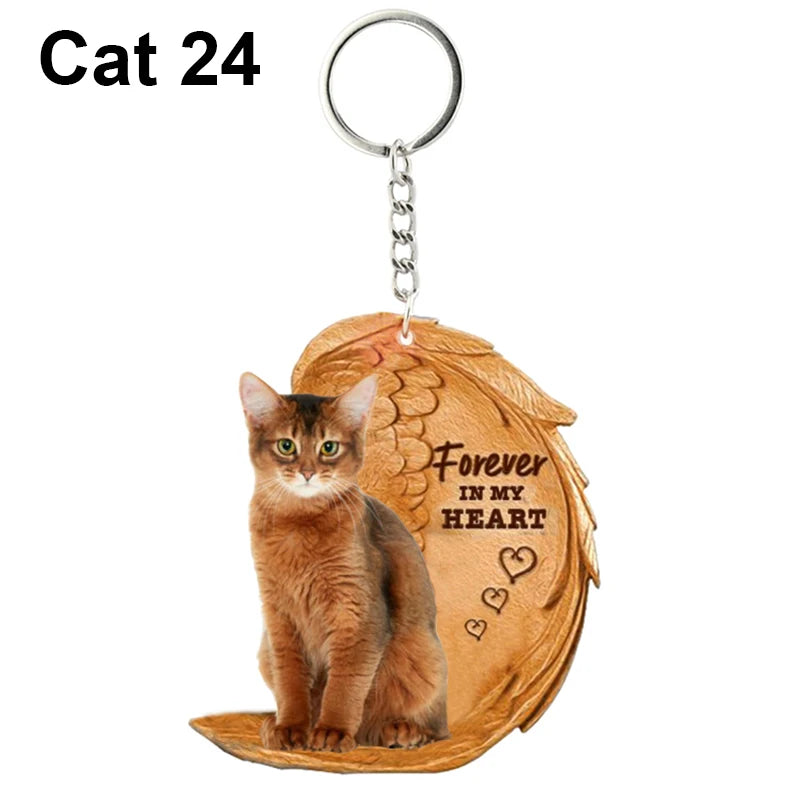 Heartfelt Dog Angel Pendant Keychain ATHLEXES