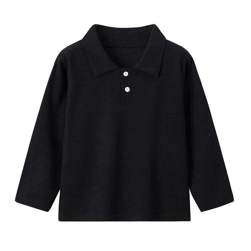 Stylish Kids' Solid Color Polo T-Shirt ATHLEXES