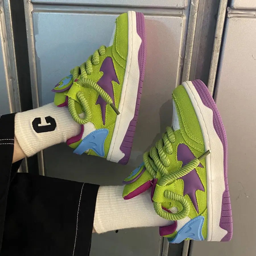 Retro Chic Contrast Sneakers for Women and Men ATHLEXES