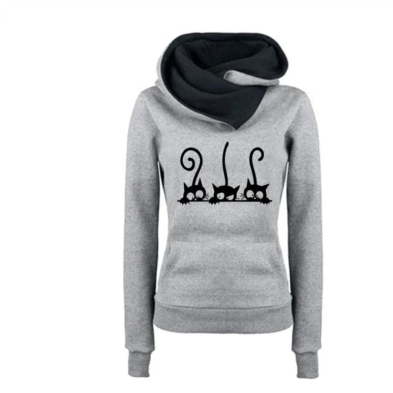 CozyCat Women's Pullover Hoodie ATHLEXES