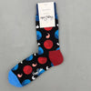 Happy Socks Men's Diamond Check Crew Socks for All Seasons ATHLEXES