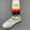 Happy Socks Men's Diamond Check Crew Socks for All Seasons ATHLEXES