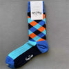 Happy Socks Men's Diamond Check Crew Socks for All Seasons ATHLEXES