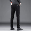 Korean Style Black Slim Fit Jeans for Men ATHLEXES