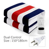 CozyStripe Heated Blanket with Adjustable Warmth ATHLEXES