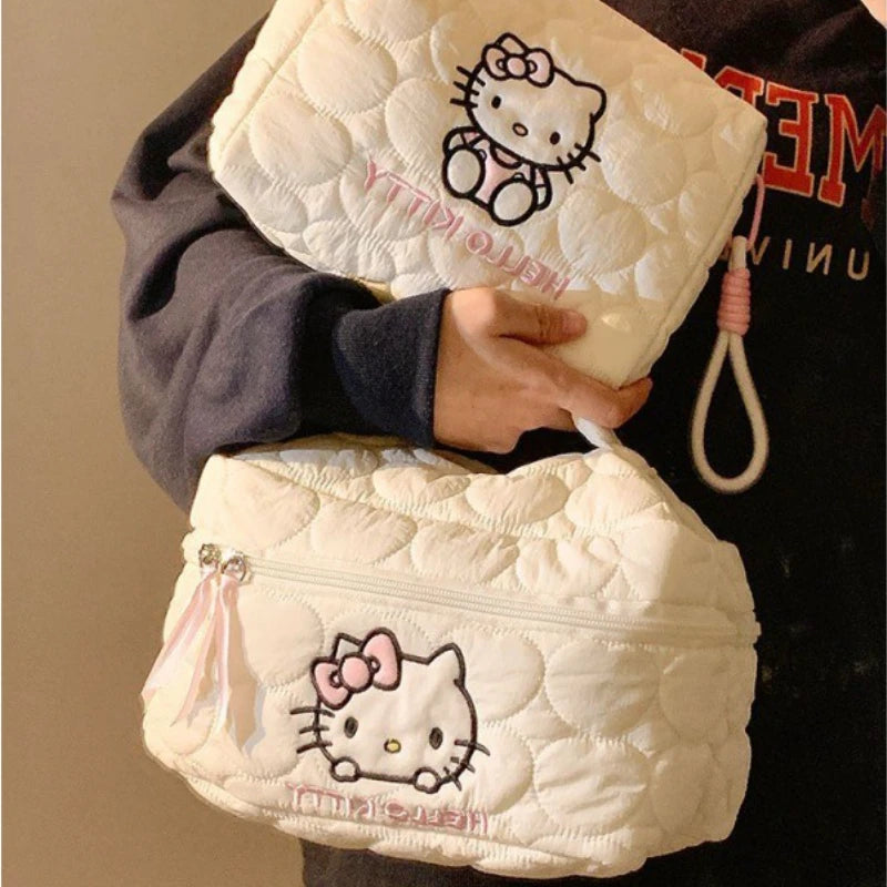 Sanrio Kuromi Soft Cloud Makeup Bag - Travel Essential ATHLEXES