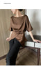 Chic Satin Half Sleeve Blouse for Women ATHLEXES