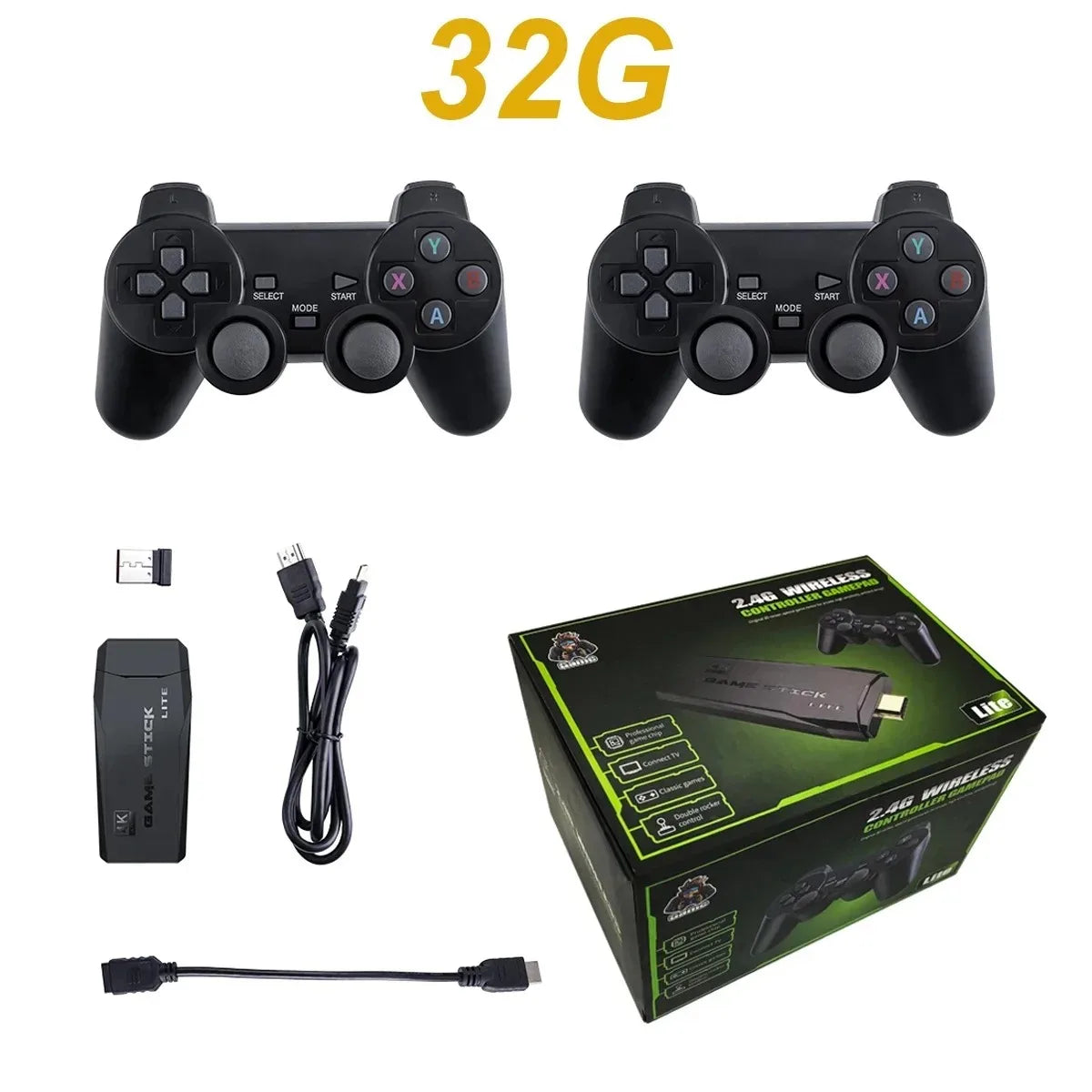 Retro Gaming Max Wireless Controller 4K 20000 Games ATHLEXES