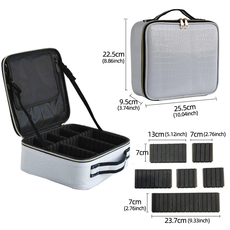 ChicTravel PU Leather Makeup Organizer ATHLEXES