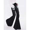 Luxe Y2K Lace Flare Jeans for Trendy Women ATHLEXES