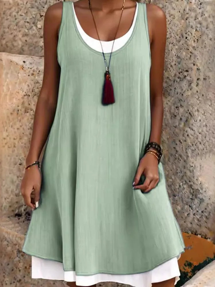 Effortless Elegance Sleeveless Summer Dress ATHLEXES