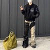 Gradient Ribbons Unisex Baggy Y2K Flare Denim Pants ATHLEXES