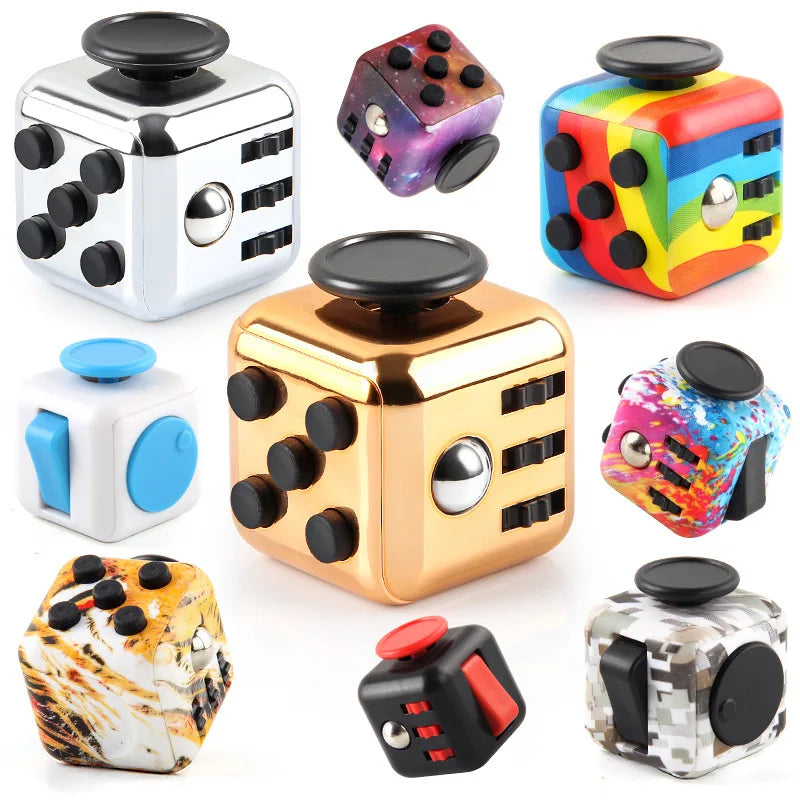 Colorful Fidget Dice for Stress Relief and Focus ATHLEXES