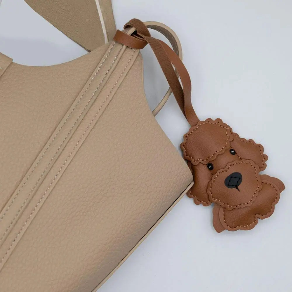Cute Puppy PU Leather Key Ring Pendant ATHLEXES