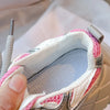 Chic Pink Leather Running Shoes for Young Girls ATHLEXES