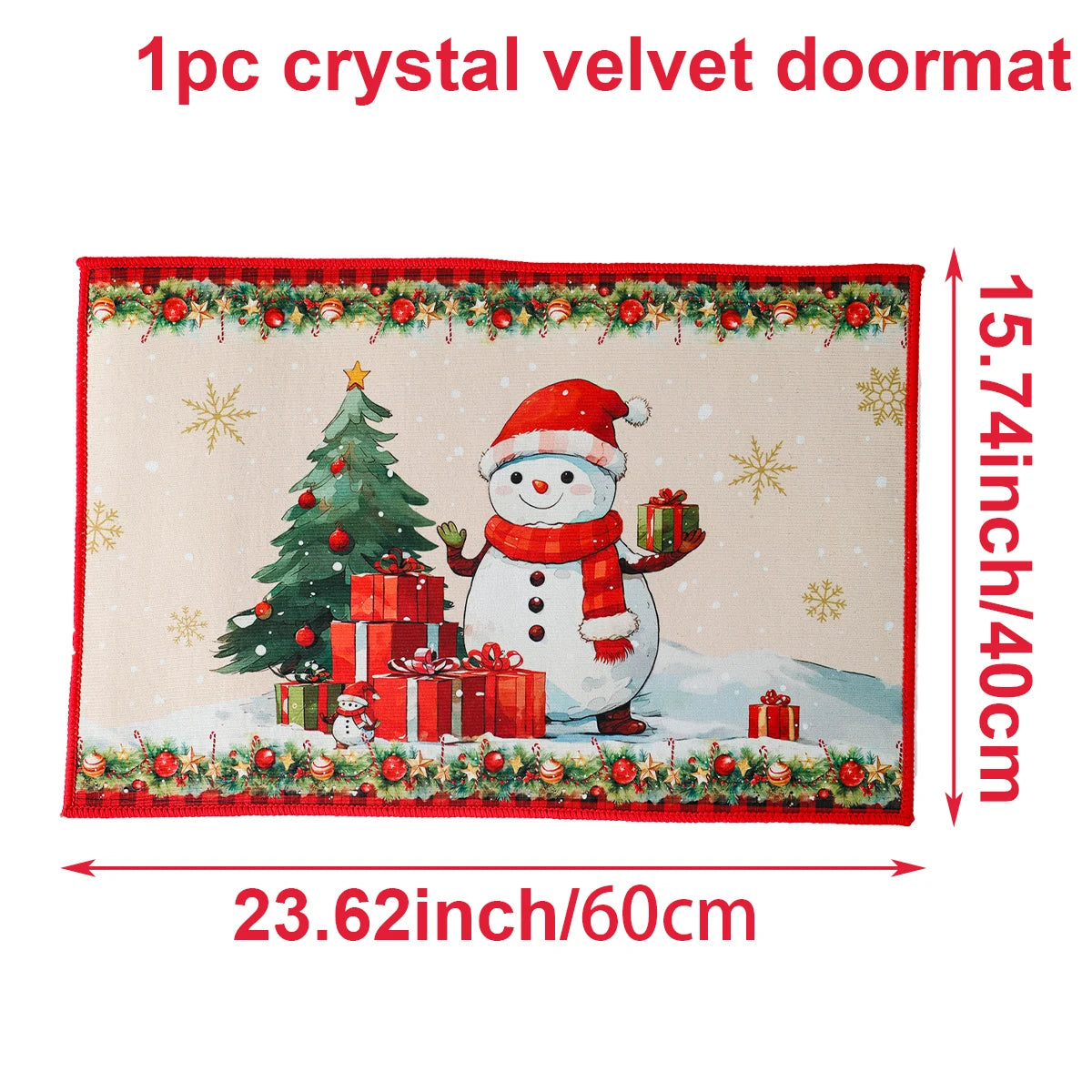 Santa Claus Holiday Outdoor Door Mat 2024 ATHLEXES