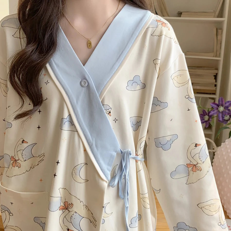 Elegant Maternity Nursing Pajama Set ATHLEXES