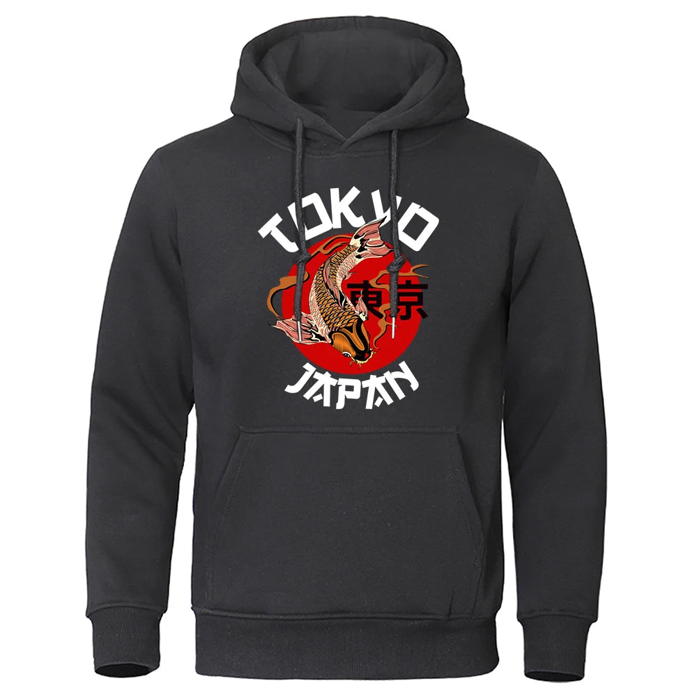 Koi Artistry Fleece Hoodie for Men ATHLEXES