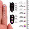 GlamCrystal 1540Pcs Hotfix Glass Rhinestones Set SS6-SS30 ATHLEXES