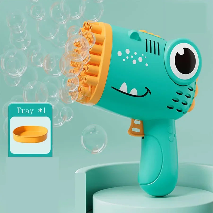 DinoBlaster 40 Hole Bubble Gun for Kids ATHLEXES