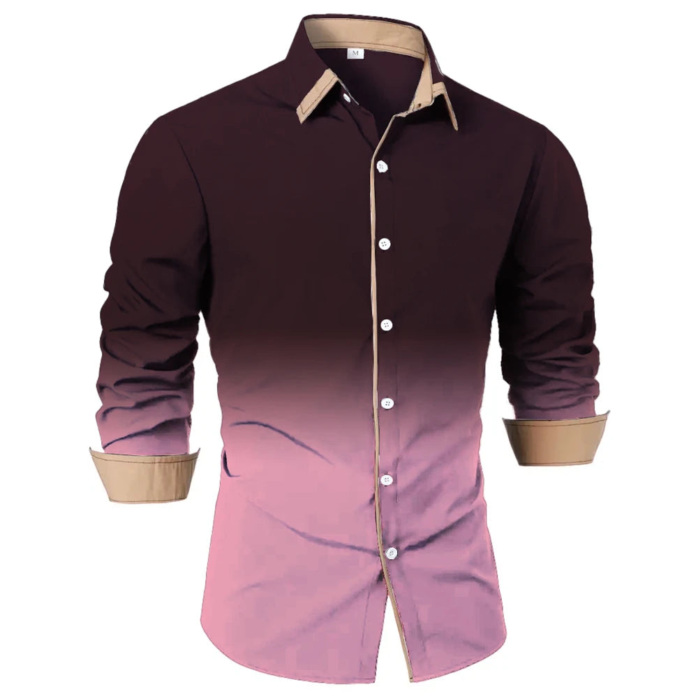 Gradient Comfort Casual Shirt for Men ATHLEXES