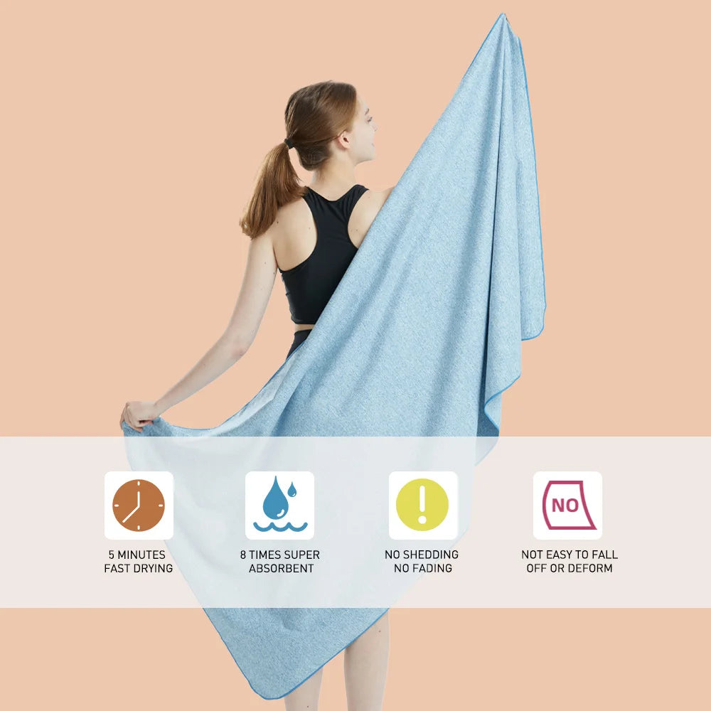 Silver Ion Microfiber Quick-Dry Gym Towel ATHLEXES