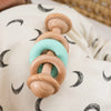 EcoBaby Wooden Rattles and Silicone Teether Set for Infants ATHLEXES
