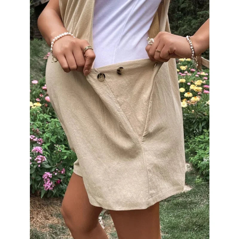 Chic Plus Size Maternity Jumpsuit for Summer Bliss ATHLEXES