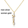 Hugging Pendant Choker Necklace for Couples ATHLEXES