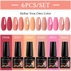 NailArt Pro 6pc UV Gel Polish Kit for Manicure ATHLEXES