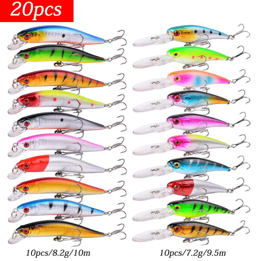 Elite Mixed Fishing Lure Kit - Crankbait & More ATHLEXES