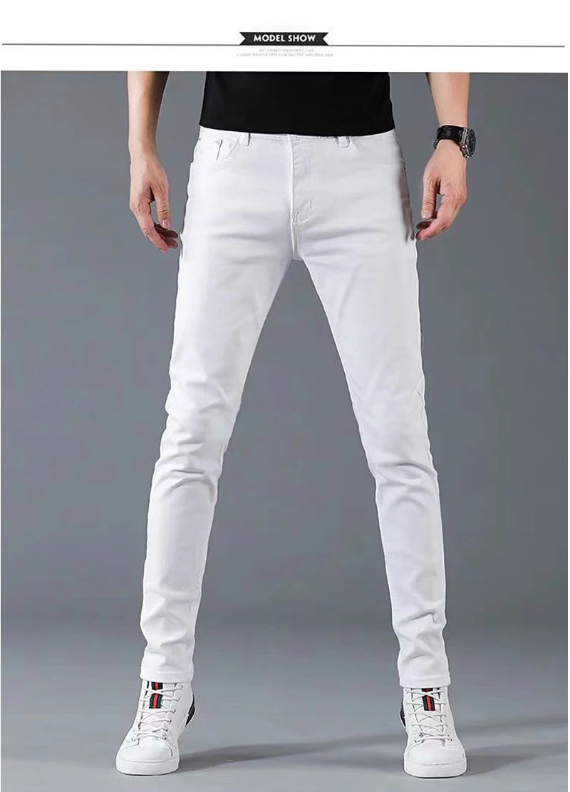 High Quality Slim Fit Denim Pencil Pants for Men ATHLEXES