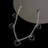 Chic Heart Tassel Boot Shoe Chain Jewelry for Trendy Sneakers ATHLEXES