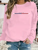 Chic Parisian Loose Fit Pullover Sweatshirt ATHLEXES