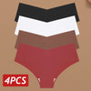 4PC Women Seamless Briefs Sexy V-Waist Underwear Set ATHLEXES
