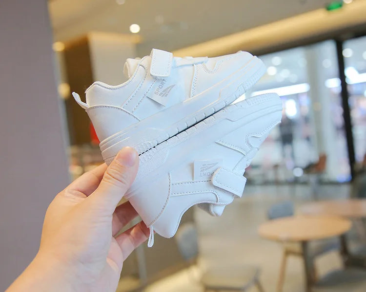 Spring Autumn Soft Sole Kids' White Sneakers ATHLEXES