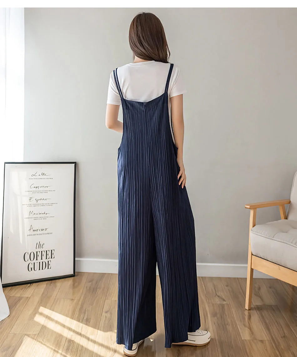 Chic Summer Maternity Chiffon Wide Leg Pants ATHLEXES
