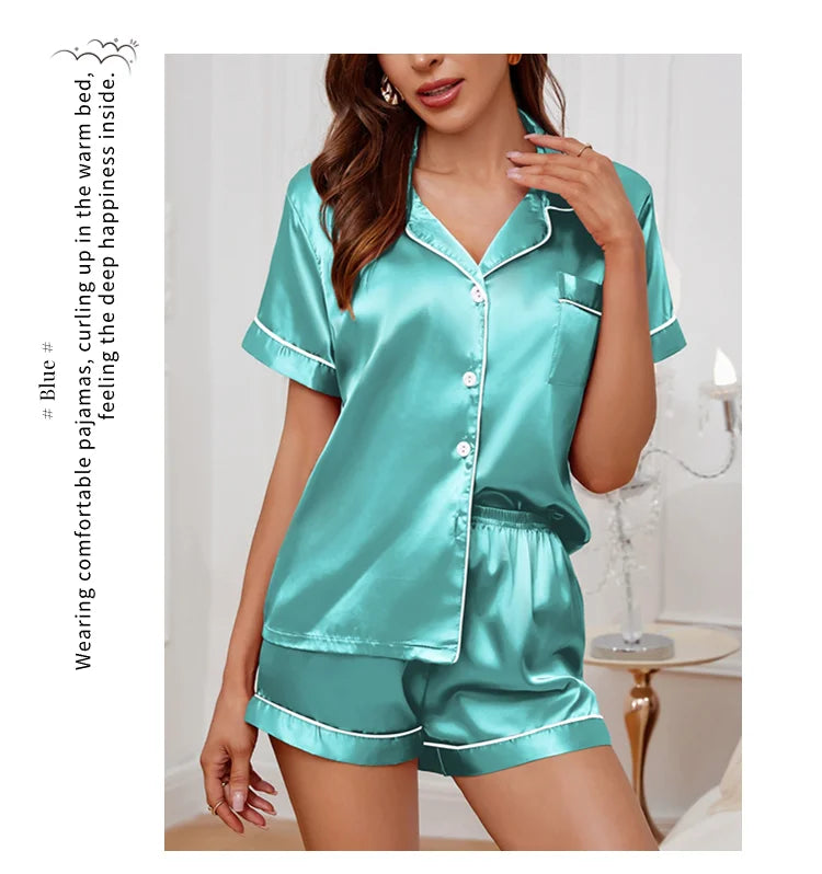 Elegant Two-Piece Summer Pajama Set ATHLEXES