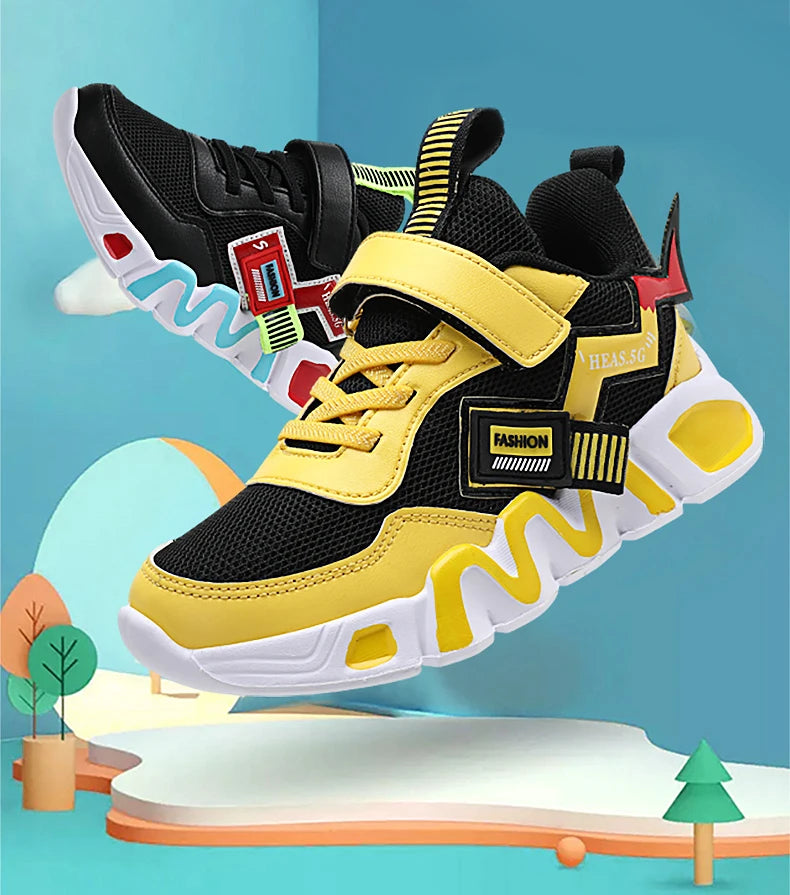 Kids Breathable Mesh Sneakers for Active Boys ATHLEXES