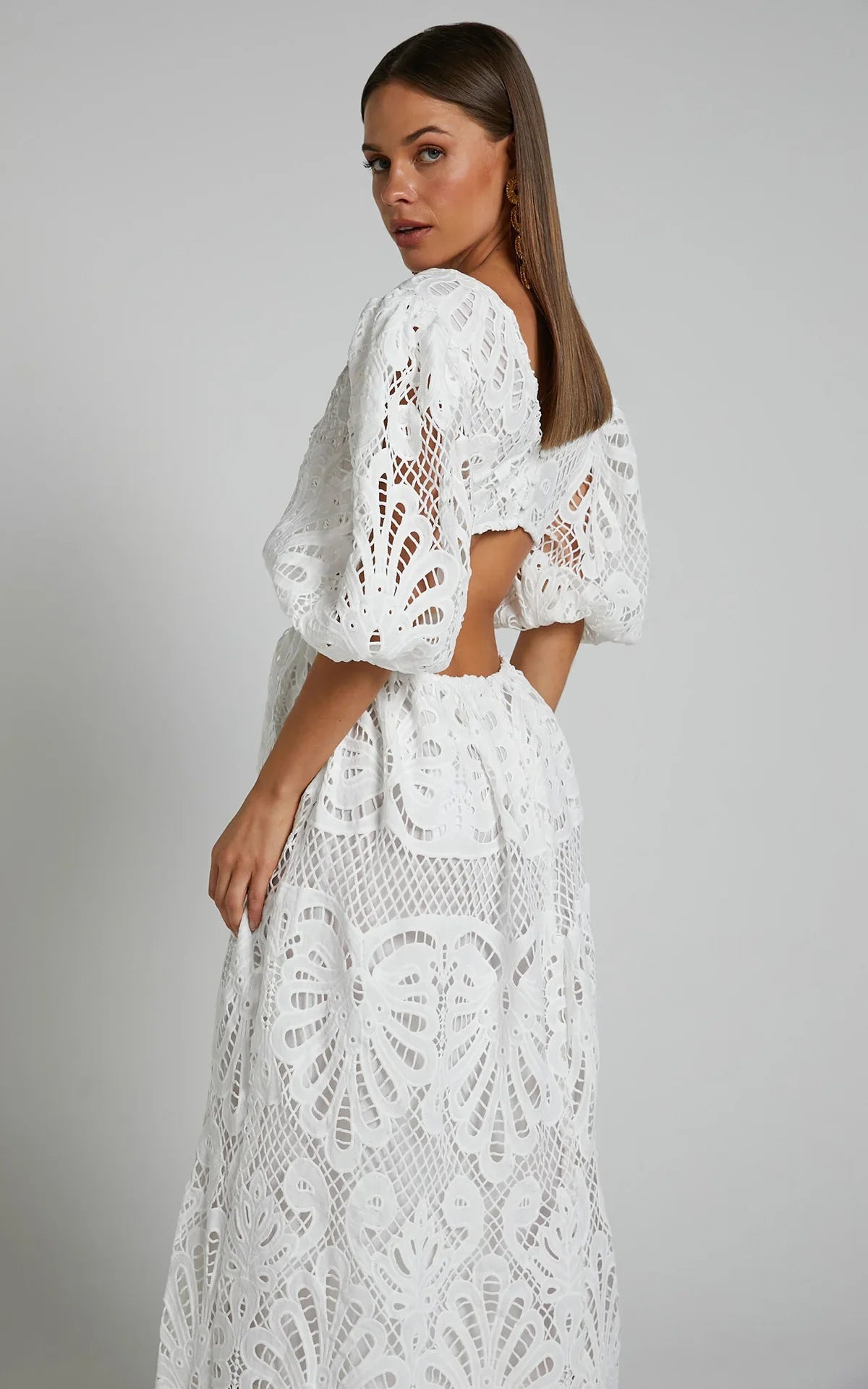 Elegant Lace Embroidered Summer Dress ATHLEXES