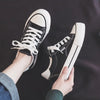 Classic Black Canvas Platform Sneakers for Women ATHLEXES