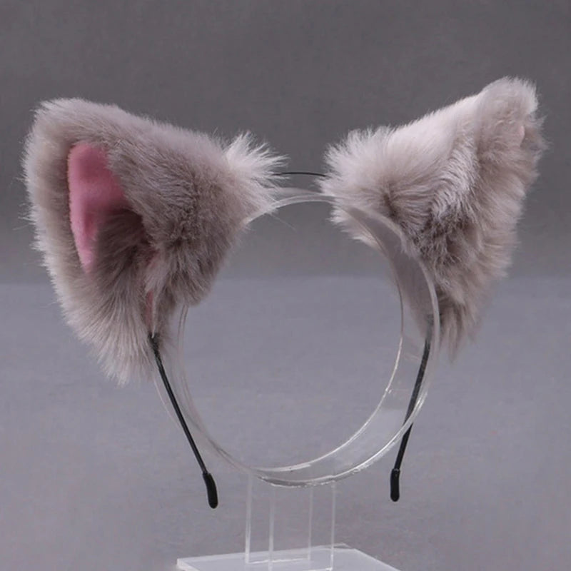 Lolita Fox Ear Faux Fur Cosplay Headband ATHLEXES